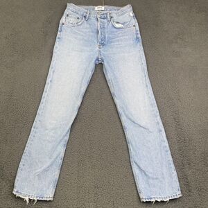 AGOLDE Ripley High Rise Straight Leg Ankle Jeans in Riptide Size 24 27x27 MEAS